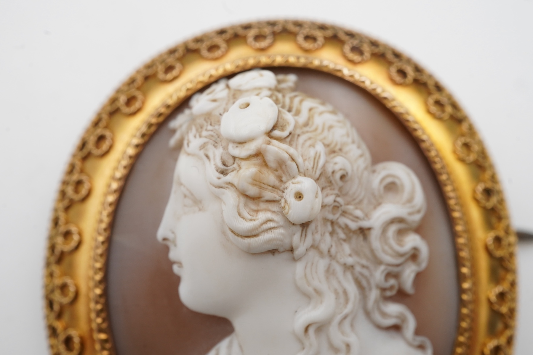 A cameo brooch, second half 19th century